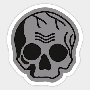 The Grey Skull Sticker